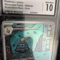 CGC 10 Dusclops 069/064 Shrouded Fable Illustration Rare Pokemon TCG - Image 3