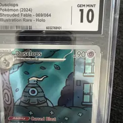 CGC 10 Dusclops 069/064 Shrouded Fable Illustration Rare Pokemon TCG - Image 4