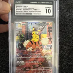 CGC 10 Gem Mint - Detective Pikachu 098/SV-P Pre-Order Promo Pokemon Japanese - Image 16