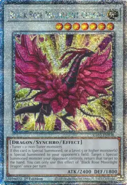 Yugioh! Black Rose Moonlight Dragon - RA03-EN038 - Quarter Century Secret Rare - - Image 1