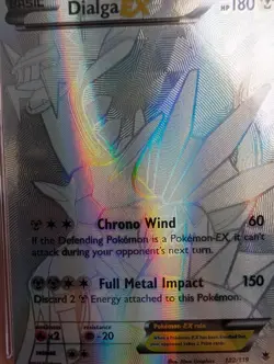 2014 Pokemon  XY Phantom Forces 122 Full Art DIALGA EX CGC 8 (Regrade to PSA 9?) - Image 8