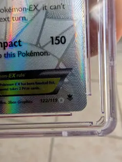 2014 Pokemon  XY Phantom Forces 122 Full Art DIALGA EX CGC 8 (Regrade to PSA 9?) - Image 9