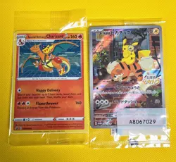 Special Delivery Charizard Pokemon Center Promo Card + Detective Pikachu SEALED - Image 1