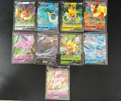 2025 Pokemon S-Chinese Gem Pack Vol.2 FULL SET OF EEVEELUTIONS V HITS ALL 9 - Image 1