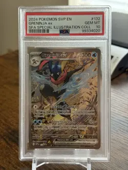PSA 10 Pokémon Greninja ex SIR Scarlet & Violet Black Star Promo #132 - Image 1