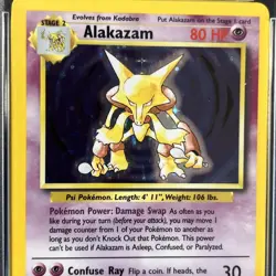 Pokémon TCG Alakazam Base Set Unlimited Holo Rare #1 1/102 PSA 8 NM-MT 🔥 - Image 7