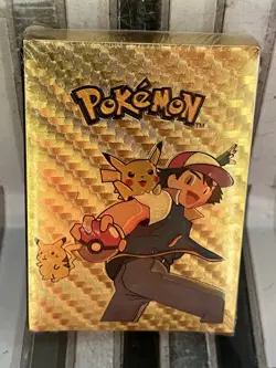 Pokemon Gold Foil Card Deck Pack 55 Pcs New Sealed - Image 4