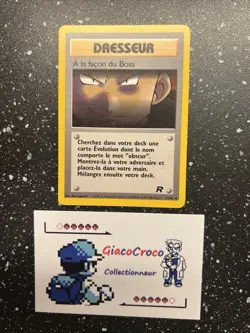 Pokemon Card Wizard Team Rocket A la Façon Du Boss Trainer 73/82 French Fr - Image 1