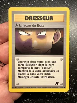 Pokemon Card Wizard Team Rocket A la Façon Du Boss Trainer 73/82 French Fr - Image 2