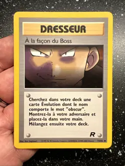 Pokemon Card Wizard Team Rocket A la Façon Du Boss Trainer 73/82 French Fr - Image 24