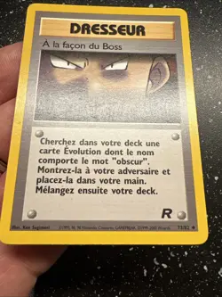 Pokemon Card Wizard Team Rocket A la Façon Du Boss Trainer 73/82 French Fr - Image 5