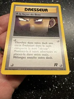 Pokemon Card Wizard Team Rocket A la Façon Du Boss Trainer 73/82 French Fr - Image 6