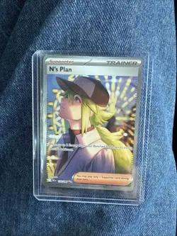 N's Plan SAR 170/ 086 SV11B Black Bolt English Pokemon TCG  2025 Good Condition - Image 8