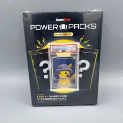 Gamestop Pokemon Power Pack Series 2; PSA 8+ Card & 2 Booster Packs  - Image 1