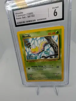 Weedle 69/102 - Base Set Vintage - Pokemon TCG Card - Graded - CGC 6 EX / NM - Image 3