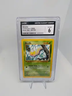 Weedle 69/102 - Base Set Vintage - Pokemon TCG Card - Graded - CGC 6 EX / NM - Image 5