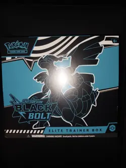 Pokemon TCG Scarlet and Violet Black Bolt Elite Trainer Box ETB IN HAND - Image 1