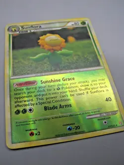 2010 Pokemon Heartgold & Soulsilver #31/123 Sunflora Reverse Holo Rare - Image 2