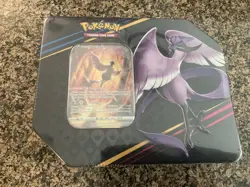 Pokémon Sword & Shield Crown Zenith Galarian Birds Tin Galarian Articuno 5 Packs - Image 3