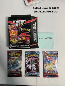 (LOT OF 3) 2025 Pokemon TCG Mystery Box Team Rocket Chase Pack Sun & Moon NEW - Image 2