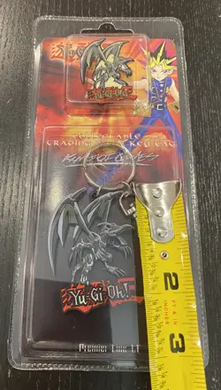 Yugioh ! Collectible Trading Pin & Key Tag Chain Red Eyes Black Dragon 2002 - Image 3