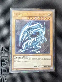 Blue-Eyes White Dragon OP28-EN001 OTS - Holo Shift Misprint - Image 2