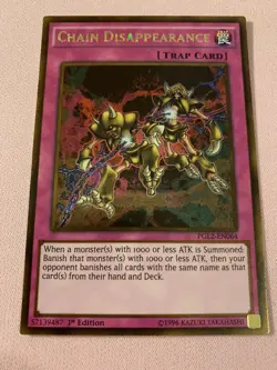 Yu-Gi-Oh! Chain Disappearance PGL2-EN064 Gold Rare 1st Ed Near Mint - Image 1