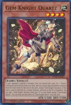 x3 Gem-Knight Quartz - MP24-EN152 - Ultra Rare - 1st Edition Yu-Gi-Oh! M/NM - Image 1