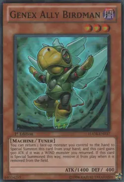 Yugioh! MP Genex Ally Birdman - HA04-EN037 - Super Rare - Unlimited Edition Mode - Image 2