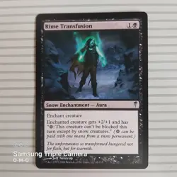 Magic: the Gathering Card - Coldsnap ~ Uncommon ~ Rime Transfusion - Image 1