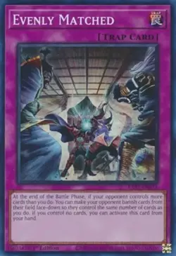 Yugioh! Evenly Matched - RA01-EN074 - Super Rare - 1st Edition Near Mint, Englis - Image 1