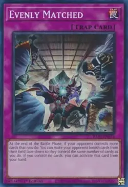 Yugioh! Evenly Matched - RA01-EN074 - Super Rare - 1st Edition Near Mint, Englis - Image 2