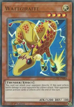 Yugioh! LP Wattgiraffe - DUOV-EN064 - Ultra Rare - 1st Edition Lightly Played, E - Image 1