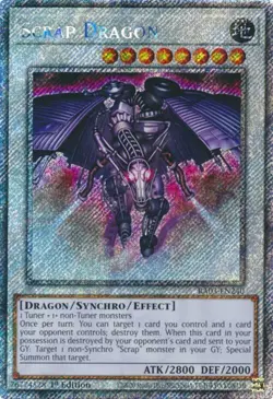 Yugioh! Scrap Dragon - RA03-EN240 - Platinum Secret Rare - 1st Edition Near Mint - Image 2