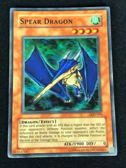 YUGIOH SPEAR DRAGON LOD-035 SUPER (MP) - Image 1