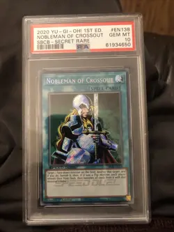 2020 Yugioh Speed Duel SBCB Nobleman Of Crossout PSA 10 - Image 1