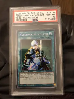 2020 Yugioh Speed Duel SBCB Nobleman Of Crossout PSA 10 - Image 3