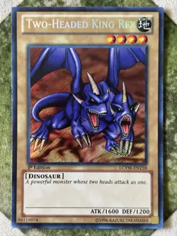 YuGiOh TWO-HEADED KING REX Secret Rare LCYW-EN158 - Image 5