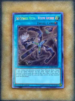 Yugioh Sky Striker Mecha - Widow Anchor BLHR-EN092 Secret Rare 1st Ed NM - Image 1