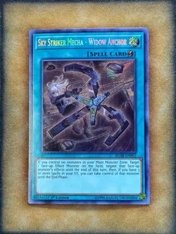Yugioh Sky Striker Mecha - Widow Anchor BLHR-EN092 Secret Rare 1st Ed NM - Image 2
