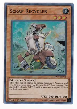 Yugioh! LP Scrap Recycler - FIGA-EN051 - Super Rare - 1st Edition Lightly Played - Image 3