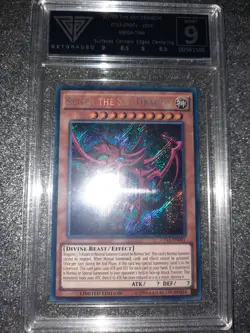 2016 Yu-Gi-Oh PSA 9 Slifer The Sky Dragon - CT13-EN001 PSA GRADED 9 MINT - Image 1