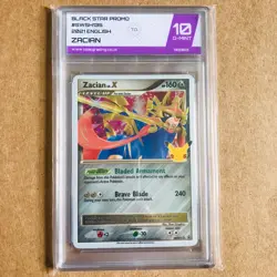 Pokemon Card • Black Star Promos Zacian Lv.X SWSH135 • 2021 • Graded 10 - Image 1