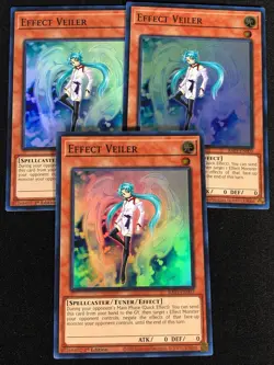 Yugioh Effect Veiler RA01-EN003 SUPER 1ST x3 (NM) - Image 1