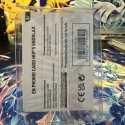 Pokemon TCG Hop's Snorlax Stamped Promo Card 117/159 GameStop Exclusive, Sealed - Image 5