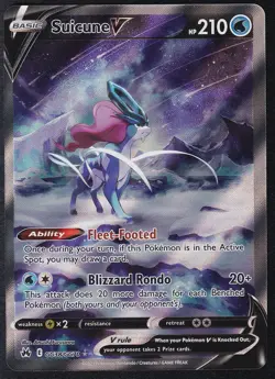 PokÃ©mon TCG Suicune v Crown Zenith: Galarian Gallery Ultra Rare Card GG38/GG70 - Image 1