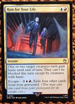 âœ¨ï¸Run for Your Lifeâœ¨ï¸ MTG | Universes Beyond: Doctor Who | NM/M | R 0154 - Image 1