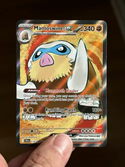 Mamoswine ex 174/159 Sv09: Journey Together Full Art Ultra Rare Holo Pokemon TCG - Image 1