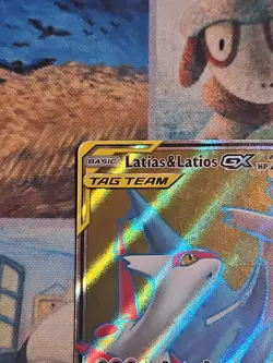 Latias & Latios GX Tag Team Full Art 169/181 RARE Pokemon Card LP - Image 2