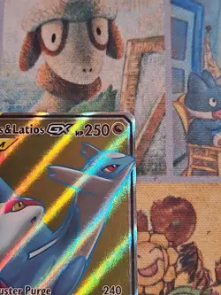 Latias & Latios GX Tag Team Full Art 169/181 RARE Pokemon Card LP - Image 3